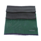 RRP €360 MISSONI Wool Shawl/Wrap Scarf Woven Embroidered Logo Made in Italy gallery photo number 2