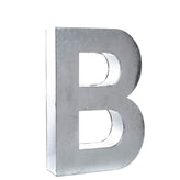 SELETTI METALVETICA Oversized Aluminium Letter B Silver Wall Mounted gallery photo number 3