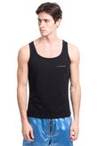 JOHN RICHMOND Vest Top Size 46 Coated Logo Scoop Neck Made in Italy gallery photo number 1