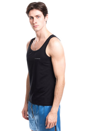 JOHN RICHMOND Vest Top Size 46 Coated Logo Scoop Neck Made in Italy gallery photo number 3