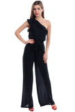 TWENTY EASY By KAOS Jumpsuit Size IT 42 S Ruffle Trim Shoulder Made in Italy gallery photo number 2