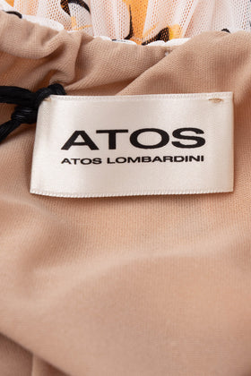 ATOS ATOS LOMBARDINI Tulle Blouson Dress Size IT 40 / XS Butterfly Made in Italy gallery photo number 6