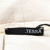 RRP €195 .TESSA Trousers Size 40 / S PU Leather Crumpled Cropped Made in Italy gallery photo number 7