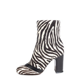 L'AUTRE CHOSE Calf Hair Ankle Boots Size 36 UK 3 US 6 Heel Zebra Pattern RRP€770 gallery photo number 4