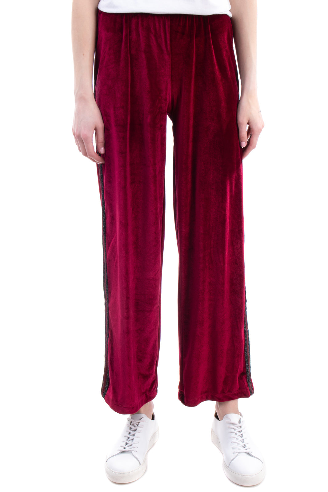 PIERRE DARRE Velour Trousers Size S Made in Italy gallery main photo