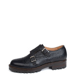 RRP €130 LEONARDO PRINCIPI Leather Double Monk Shoes Size 37 UK 4 US 7 Textured gallery photo number 3