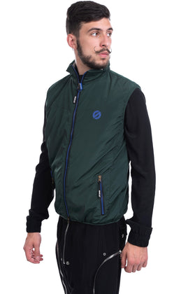 SPARCO Gilet Size S Green Quilted Inside Logo 2 Way Full Zip Funnel Neck gallery photo number 2