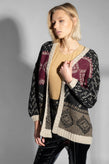 GEORGE J. LOVE Cardigan Size XS Alpaca & Wool Blend Open Front Made in Italy gallery photo number 4