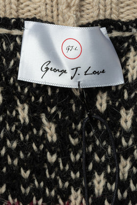 GEORGE J. LOVE Cardigan Size XS Alpaca & Wool Blend Open Front Made in Italy gallery photo number 7