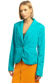 RRP €265 ARMANI JEANS Blazer Jacket Size 46 / XL Garment Dye Peak Lapel Collar gallery photo number 3