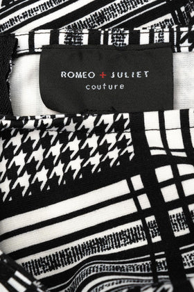 ROMEO & JULIET COUTURE A-Line Dress Size M Stretch Patterned Scoop gallery photo number 6