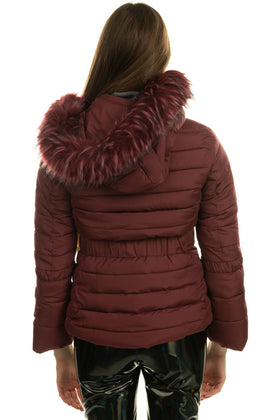 NENETTE By SILVIA GUARNIERI Quilted Jacket Size 42 / M Faux Fur Trim Padded gallery photo number 4