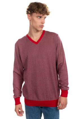 RRP €105 GIOFERRARI Jumper Size 56 / 3XL Thin Knit Patterned Long Sleeve V-Neck gallery photo number 2