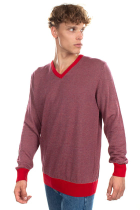 RRP €105 GIOFERRARI Jumper Size 56 / 3XL Thin Knit Patterned Long Sleeve V-Neck gallery photo number 3
