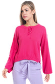 VICOLO Jumper One Size Pink Cashmere Angora - Wool Blend Thin Knit Made in Italy gallery photo number 4