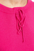VICOLO Jumper One Size Pink Cashmere Angora - Wool Blend Thin Knit Made in Italy gallery photo number 7