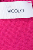 VICOLO Jumper One Size Pink Cashmere Angora - Wool Blend Thin Knit Made in Italy gallery photo number 8