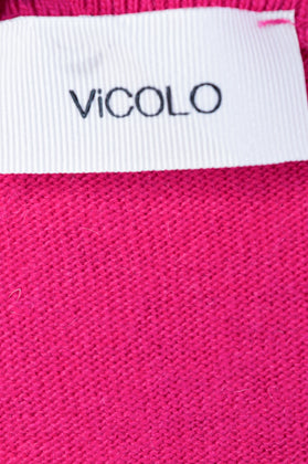 VICOLO Jumper One Size Pink Cashmere Wool Angora Blend Thin Knit Made in Italy gallery photo number 8