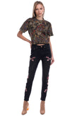 RRP €195 ONE X ONE TEASPOON Jeans Size 26 Embroidered Sides Garment Dye Slim Fit gallery photo number 1