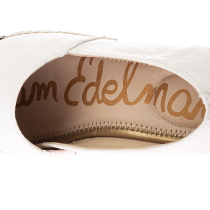 SAM EDELMAN Leather Espadrille Shoes Size 38 UK 6 US 8 Logo Stud Slip On Cap Toe gallery photo number 7