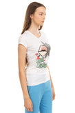RRP €165 ICEBERG T-Shirt Top Size 38 / XS Sequins Embellished & Printed Front gallery photo number 4