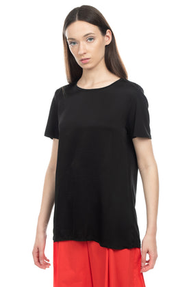 SWEET MATILDA T-Shirt Top Size XS Black Strap Details Neck Made in Italy gallery photo number 3