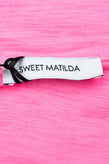 SWEET MATILDA T-Shirt Top Size M Melange Effect 'SWEET PINK' Print Made in Italy gallery photo number 6
