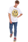 CHINATOWN MARKET T-Shirt Top Size S Printed Smiley Glass Short Sleeve Crew Neck gallery photo number 1