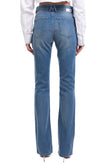 RRP €125 HAIKURE Jeans W26 L32 Stretch Busted Knees Faded Bootcut Made in Italy gallery photo number 4