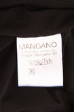 MANGANO Wrap Dress Size 46 / XL Shiny Satin Details Keyhole Back Made in Italy gallery photo number 8