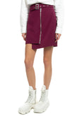 RRP €105 CAMEO Asymmetrical Skirt Size XS Fully Lined Grommets Zip Front Belted gallery photo number 3