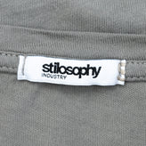 STILOSOPHY INDUSTRY T-Shirt Top Size S Split Hem Long Sleeve Made in Italy gallery photo number 6