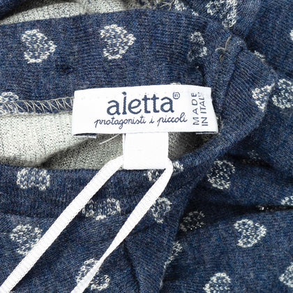 ALETTA A-Line Dress Size 1M Lame Effect Hearts Bow Detail Made in Italy gallery photo number 4