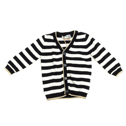 HITCH-HIKER By MONNALISA Cardigan Size 9M / 76CM Two Tone Striped Made in Italy