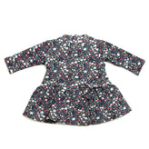 ALETTA Sweat Dress Size 1M Floral Bow Detail Stand Up Collar Made in Italy gallery photo number 1