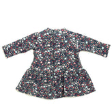 ALETTA Sweat Dress Size 1M Floral Bow Detail Stand Up Collar Made in Italy gallery photo number 2