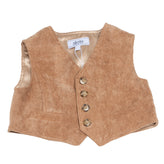ALETTA Corduroy Waistcoat Size 6M / 68CM Fully Lined Buttons Front Made in Italy gallery photo number 1