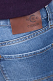 RRP €180 CERRUTI 1881 Jeans W33 Stretch Faded Effect Logo Patch Zip Fly gallery photo number 6