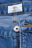 RRP €180 CERRUTI 1881 Jeans W33 Stretch Faded Effect Logo Patch Zip Fly gallery photo number 7