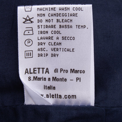 ALETTA Shorts Size 6M / 68CM Fully Lined Plaid Turn-up Cuffs Made in Italy gallery photo number 7