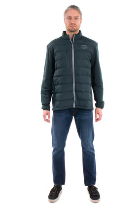RRP €280 HACKETT Quilted Jacket Size 2XL Padded Contrast Sleeves & Back Full Zip gallery photo number 2