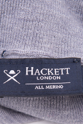 RRP €145 HACKETT Merino Wool Jumper Size XS Melange Thin Knit Roll Neck gallery photo number 8