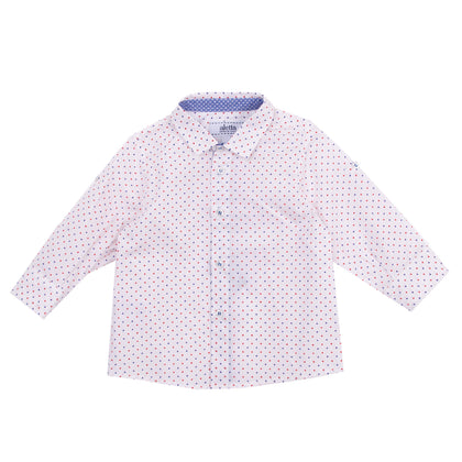 ALETTA Shirt Size 6M / 68CM Geometric Pattern Regular Collar Made in Italy gallery photo number 1