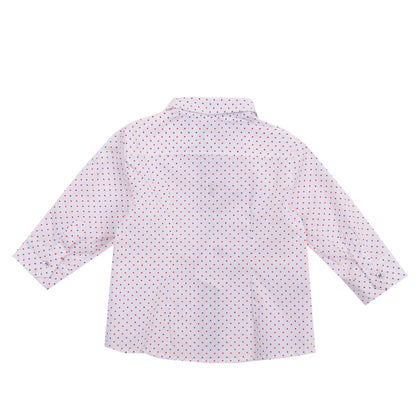 ALETTA Shirt Size 6M / 68CM Geometric Pattern Regular Collar Made in Italy gallery photo number 2
