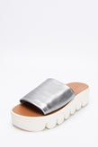 RRP €109 TOO MOLLIS Leather Platform Sandal Shoes US8 UK5 EU38 Metallic gallery photo number 2