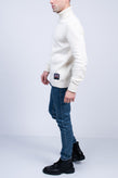 RRP €255 BELSTAFF AC ENGINEERED Jumper US-UK42 IT52 XL Roll Up Cuffs Polo Neck gallery photo number 2