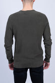RRP€160 BELSTAFF Jumper US-UK40 IT50 L Pigment Dye Thin Knit Textured Logo Patch gallery photo number 5