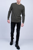 BELSTAFF Jumper RRP€160 US-UK40 IT50 L Pigment Dye Thin Knit Textured Logo Patch gallery photo number 1