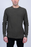 RRP€160 BELSTAFF Jumper US-UK40 IT50 L Pigment Dye Thin Knit Textured Logo Patch gallery photo number 3