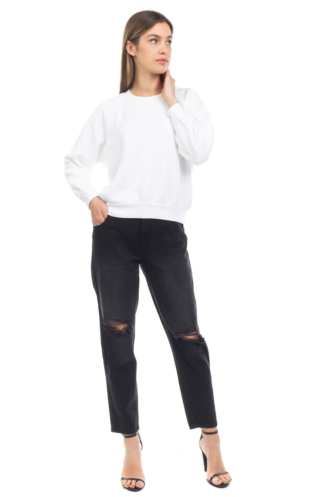 STATESIDE Sweatshirt Size S White Made in USA gallery main photo